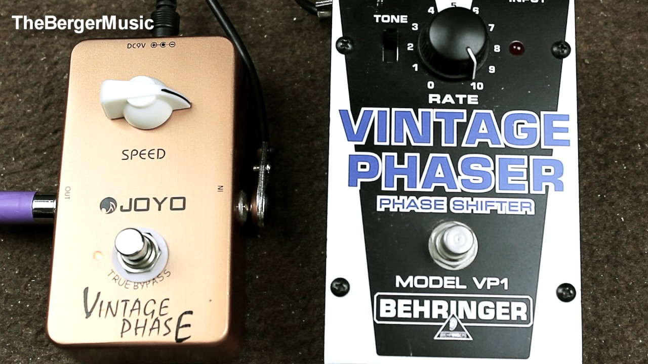 JOYO Phase vs BEHRINGER VINTAGE PHASER VP1 pedal comparison