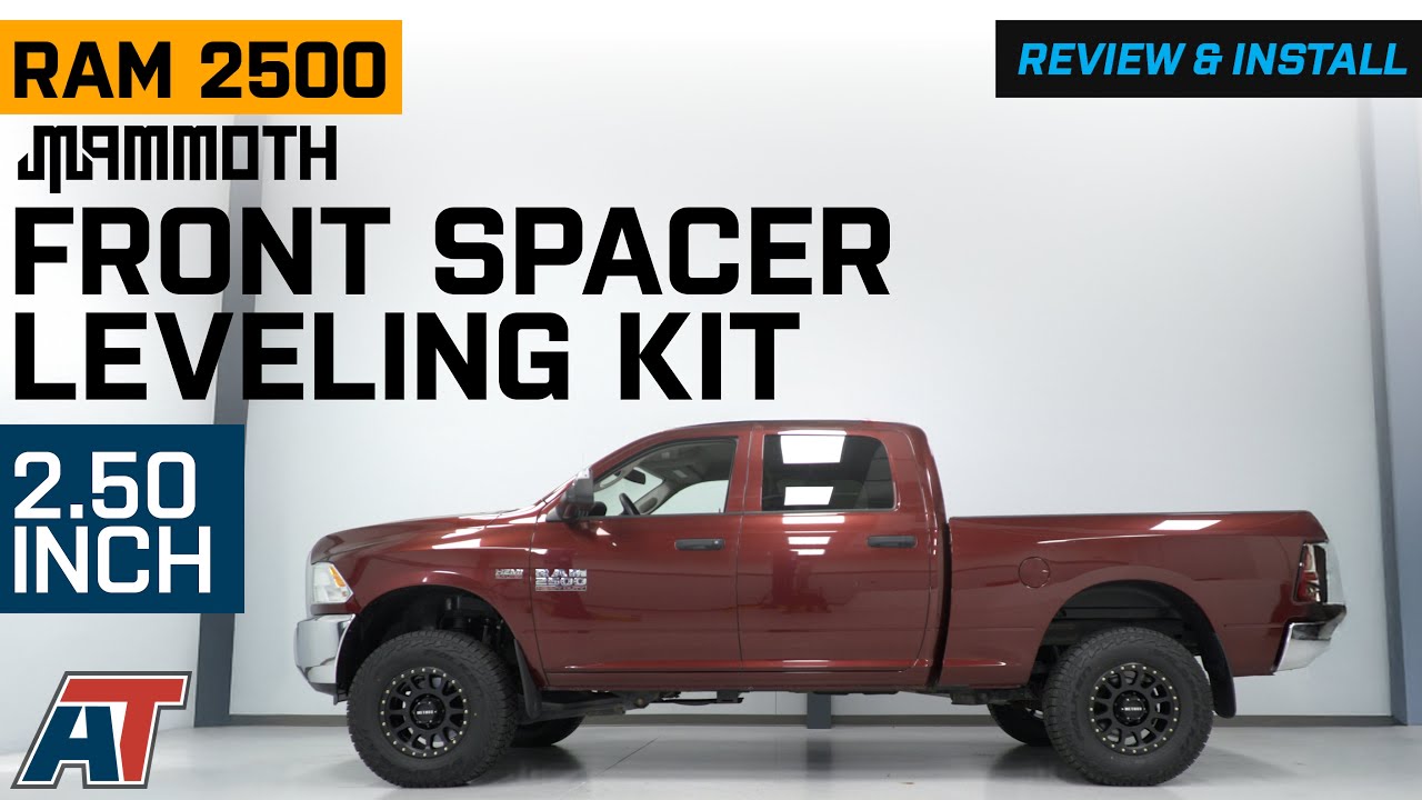 2014-2024 RAM 2500 Mammoth 2.50-Inch Front Spring Spacer Leveling Kit Review & Install