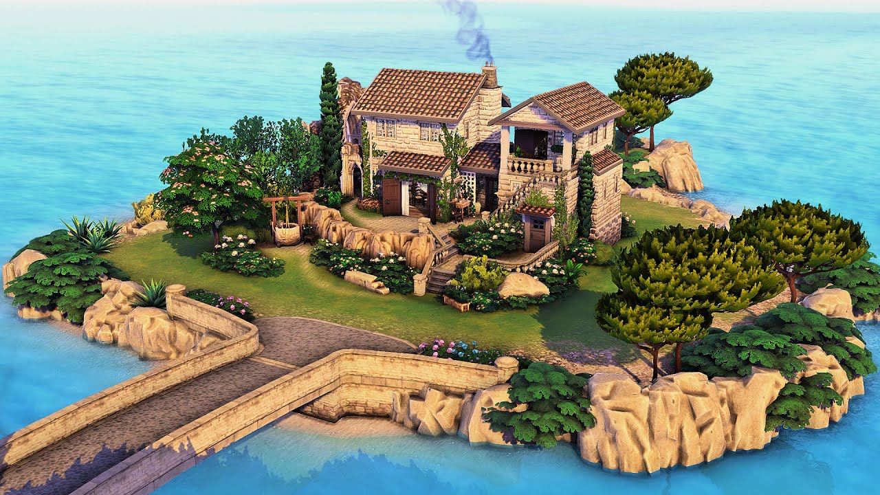 Private Island Italian Home | The Sims 4 Speed Build