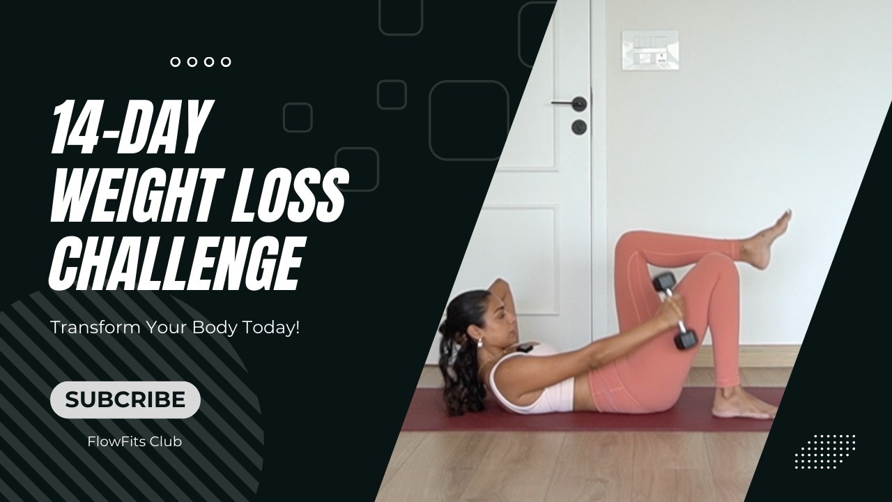 20 Min Yoga Pilates Workout | Day 1 of 14 Day Weight loss Challenge