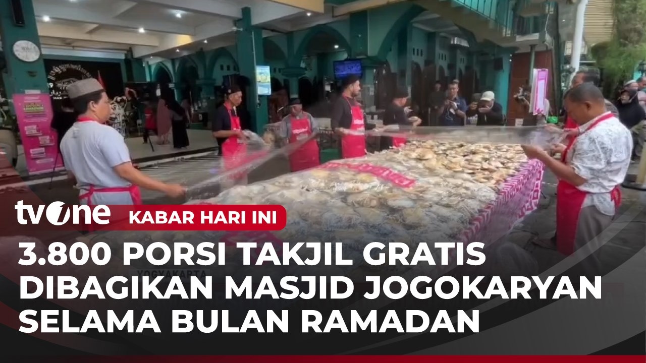 Masjid Jogokariyan Bagikan 3.800 Porsi Takjil | Kabar Hari Ini