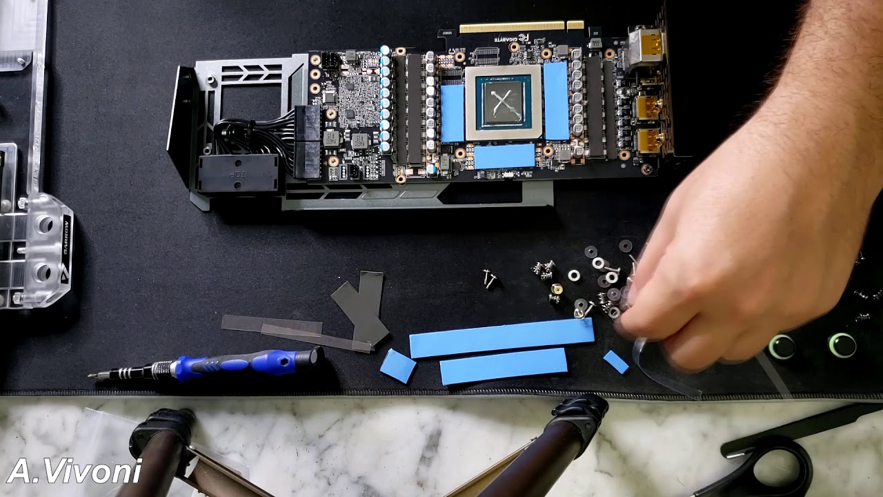 barrow water block install on gigabyte 3080 gaming OC