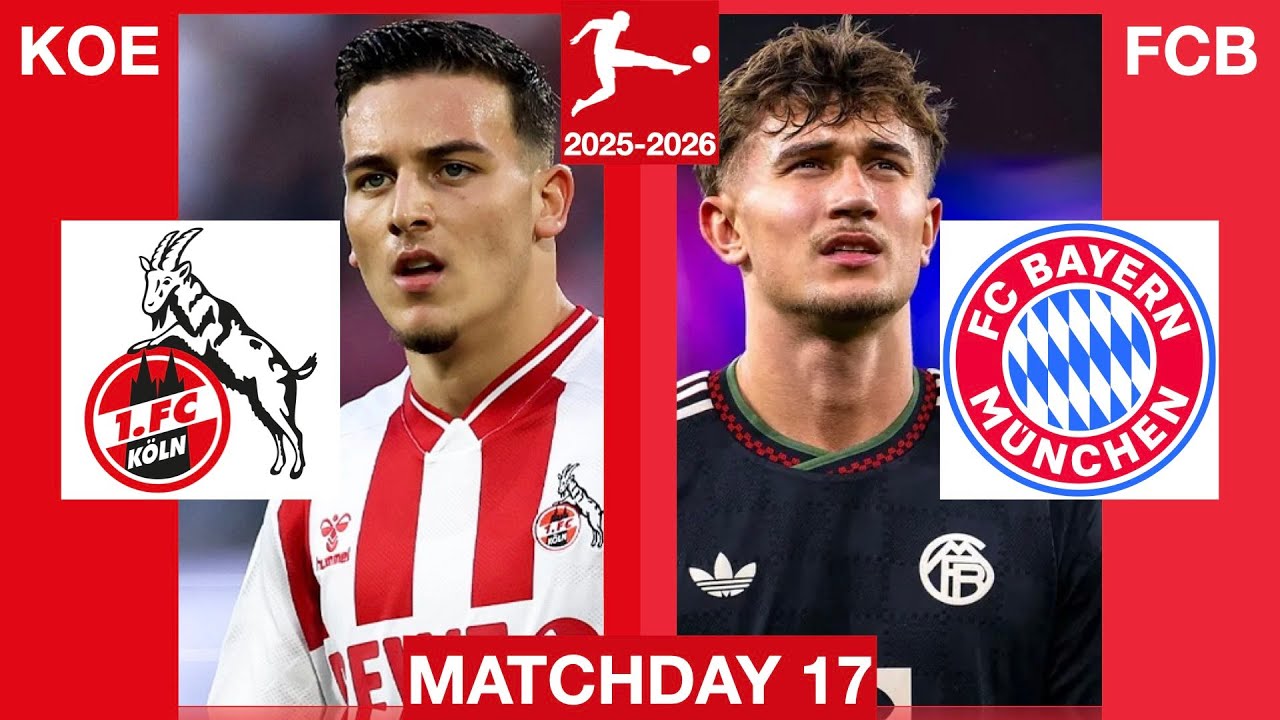 🔴 LIVE: 1. FC KÖLN VS FC BAYERN MÜNCHEN - BUNDESLIGA 2025/2026