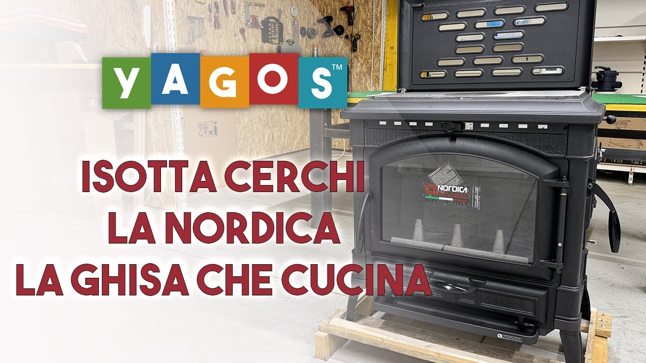 Stufa a legna in ghisa Isotta cerchi 16 - CC EOS La Nordica
