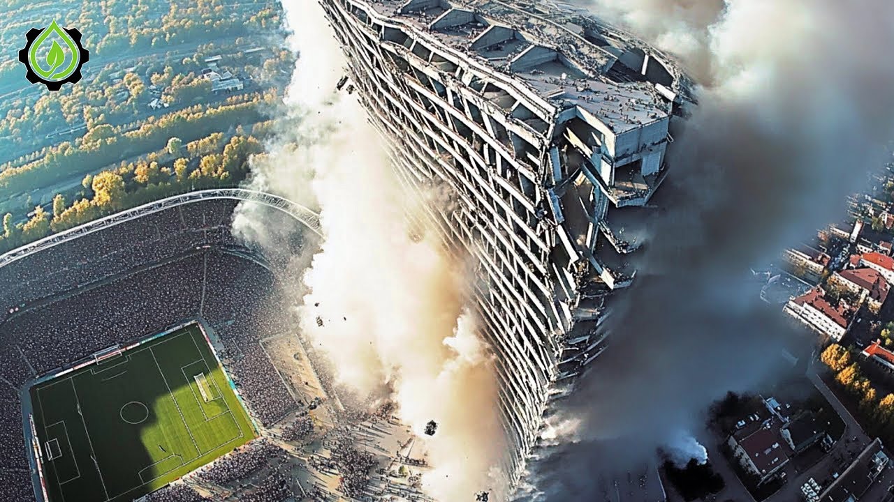 Extreme Dangerous Building Demolition Compilation | Amazing Dangerous Crane Operator Skills #23