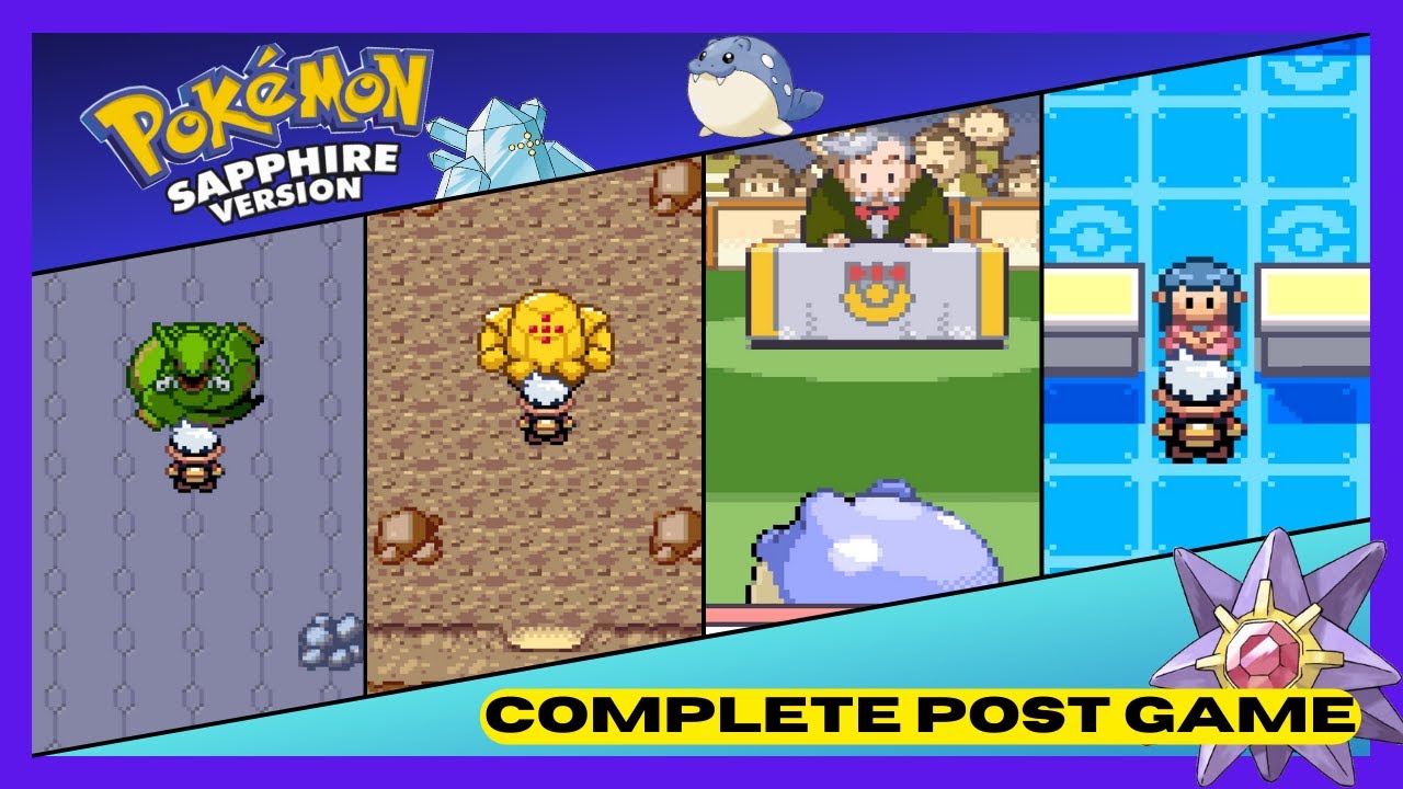 Pokemon Sapphire complete post game playthrough - No Commentary