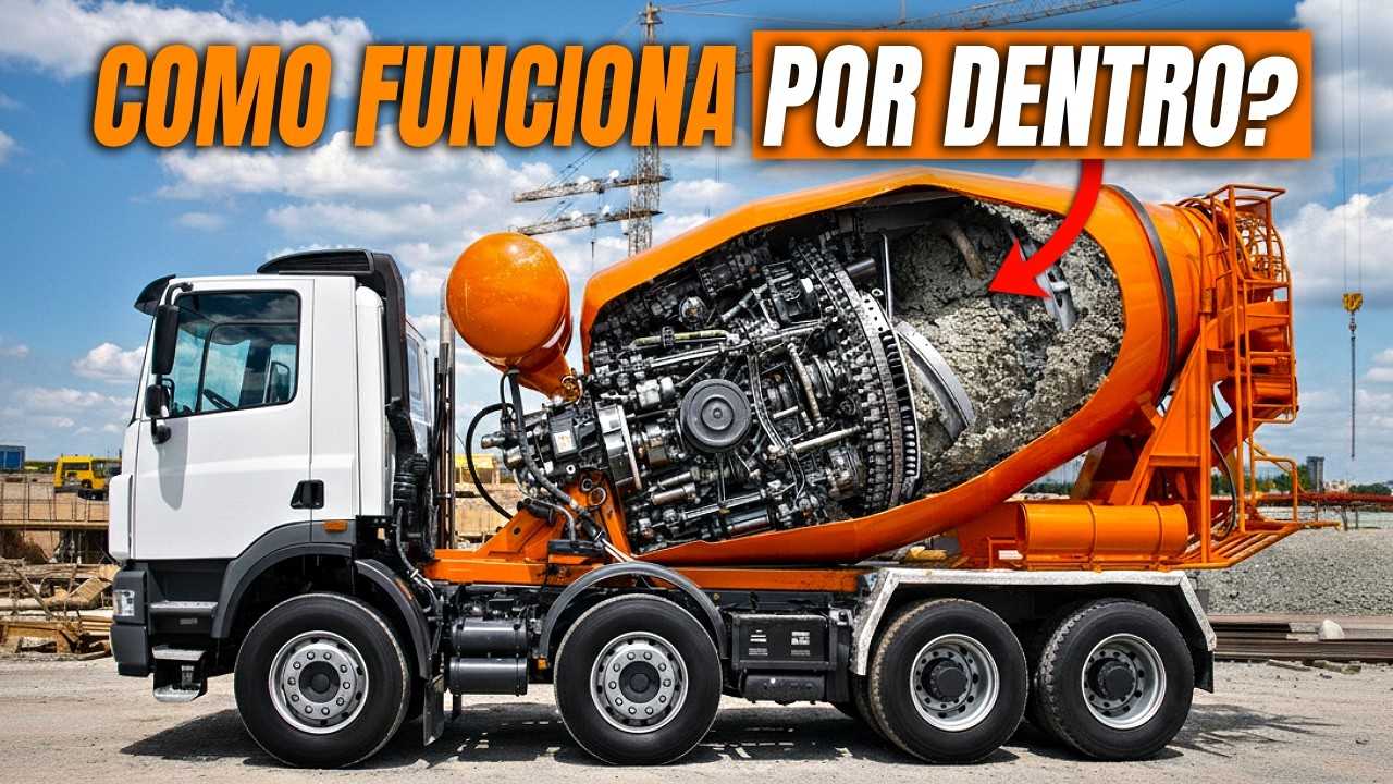A engenharia OCULTA dos caminhões betoneira!