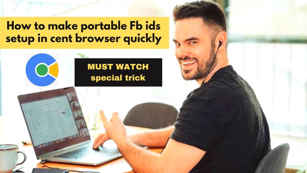 How to make Facebook profile portable setup very quick in cent browser