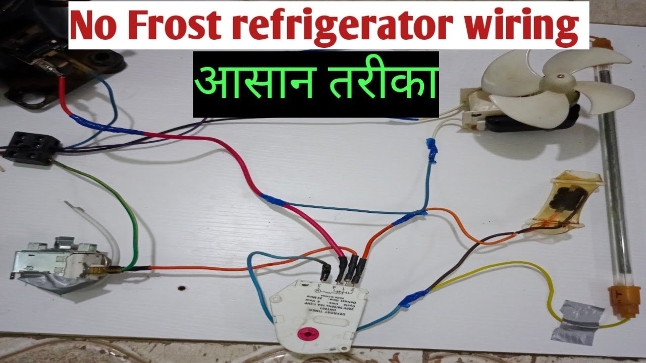 no Frost refrigerator full wiring/refrigerator ful wiring diagram/fridge full repairing/timer conect