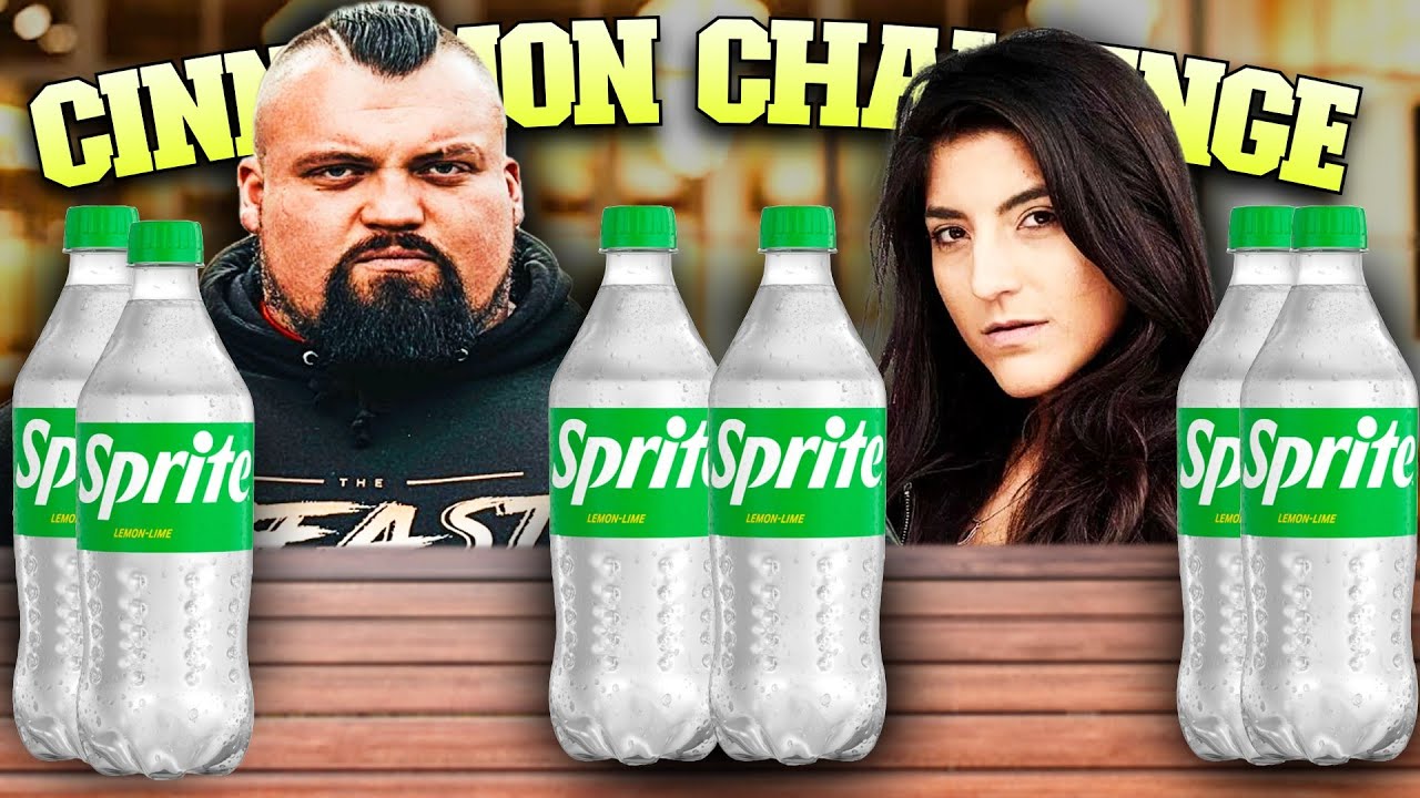 Eddie Hall Leah Shutkever Sprite No Burp Challenge