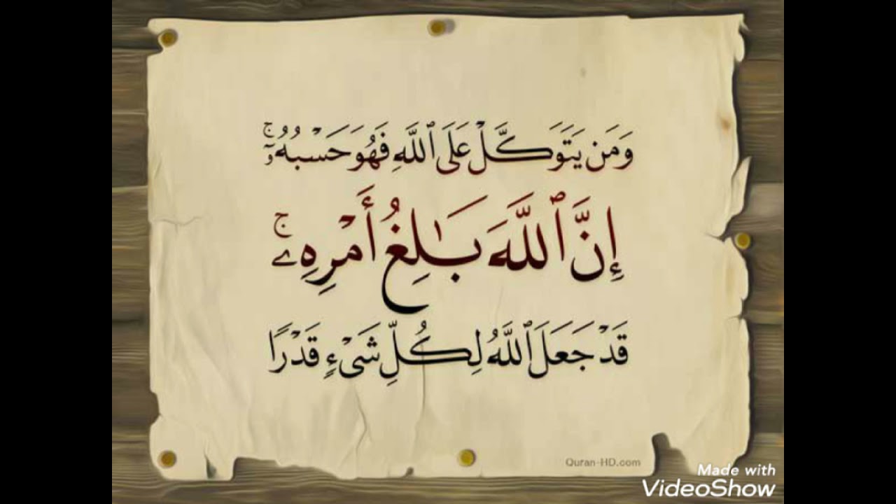قال الله ( ومن يتوكل على الله فهو حسبه ) فضل التوكل للشيخ عبدالرزاق العباد( حفظه الله )