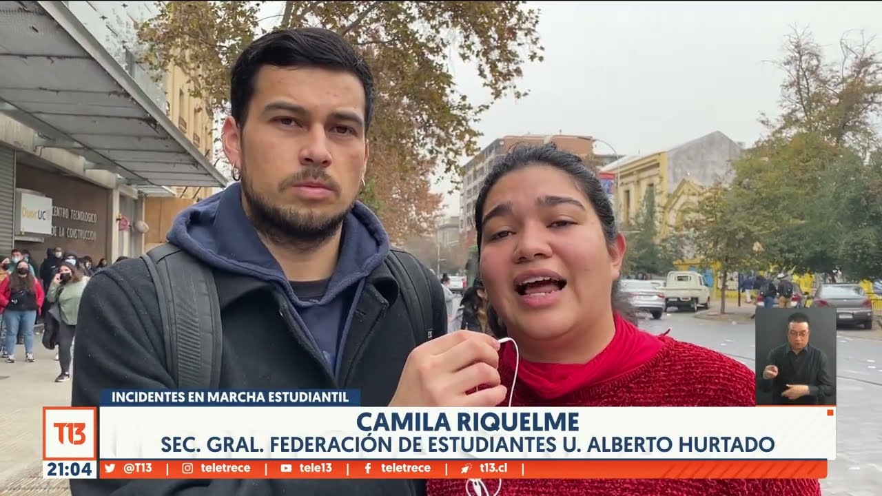 Marcha estudiantil: tranquila hasta que llegaron encapuchados