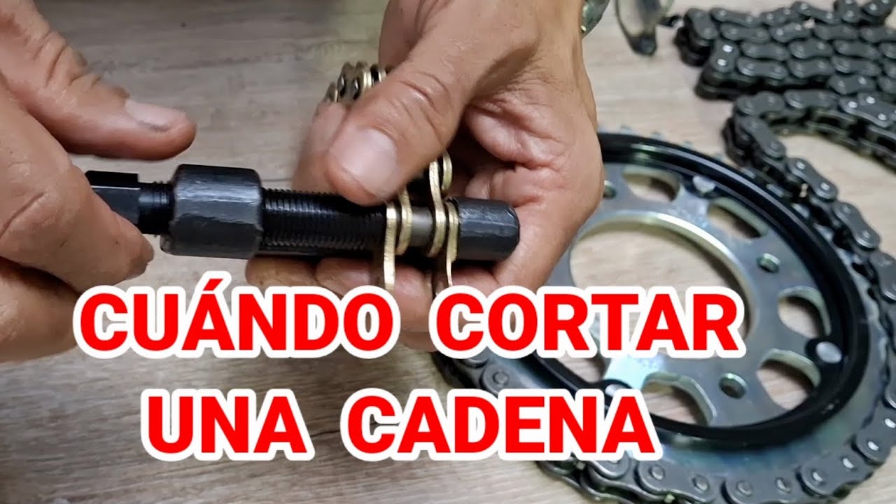 CUÁNDO  y CÓMO CORTAR una CADENA de MOTO..