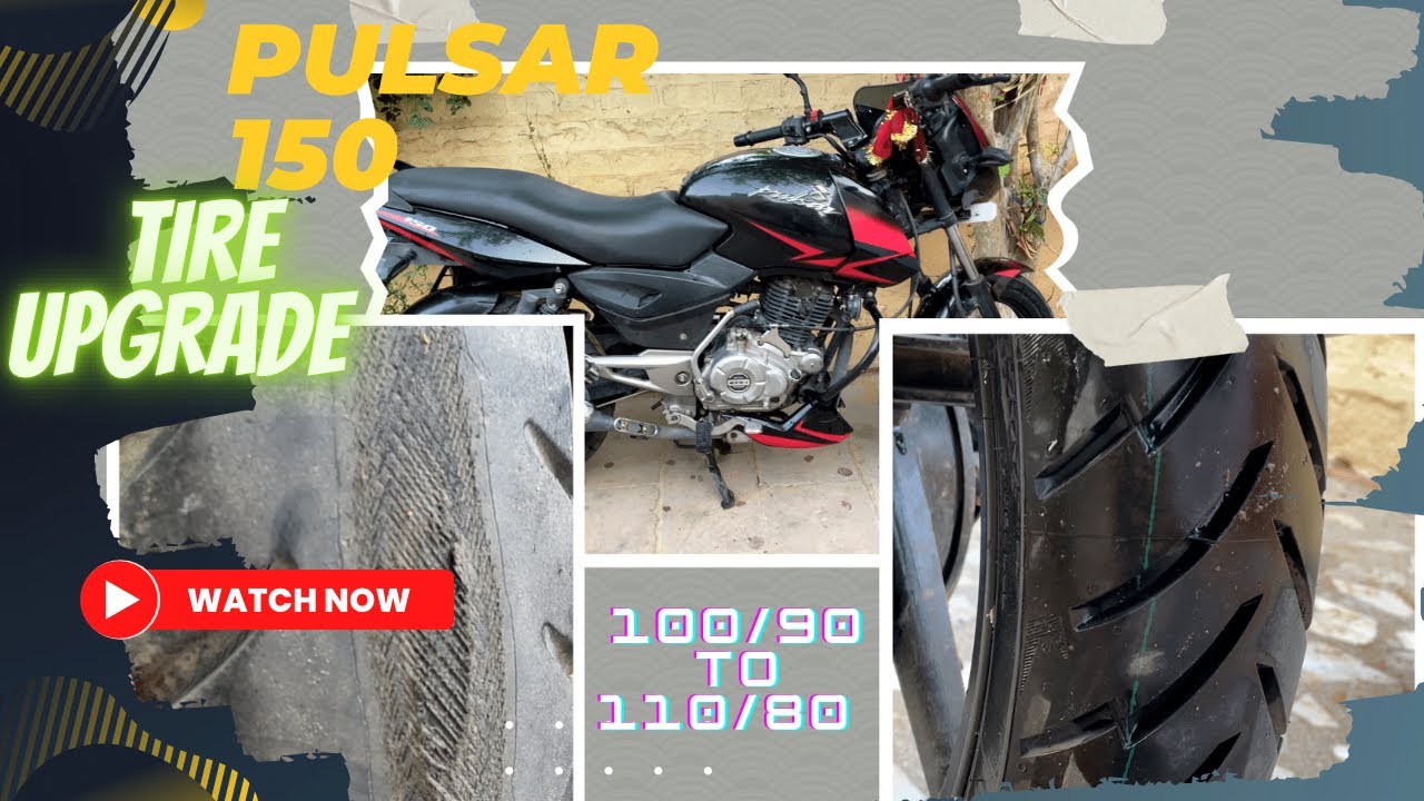 Pulsar 150 Tyre Upgrade 100/90 to 110/80 R17 Apollo radiant tyre | tube tyre to tubeless tyre