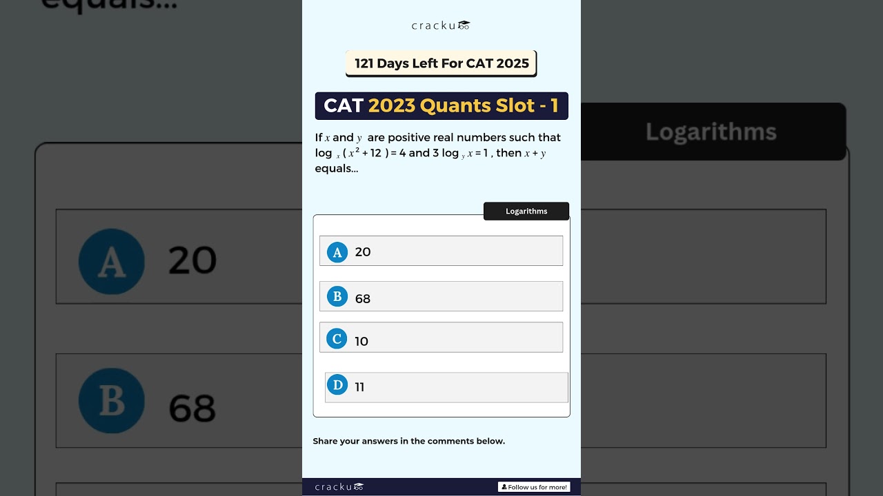 CAT 2023 Quants Slot-1 Previous Year Question