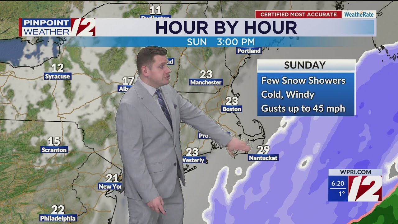 WPRI 12 Weather Forecast 1/31/26: Frigid Start Today; Some Snow Showers Sunday