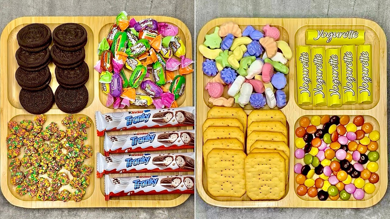 🥳🤩 Top Compilation • Filling platter with delicious sweets • ASMR • Satisfying & Relaxing Sounds 