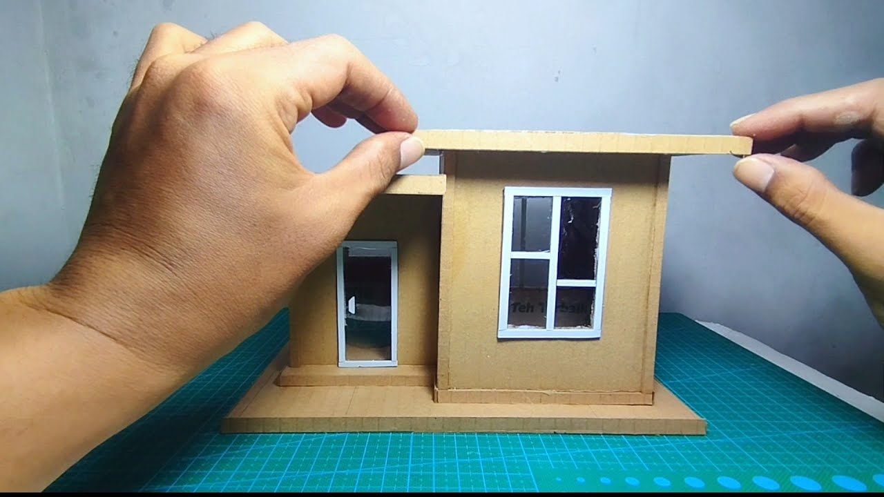 I made the best minimalist house I've ever made from cardboard in 43 hours