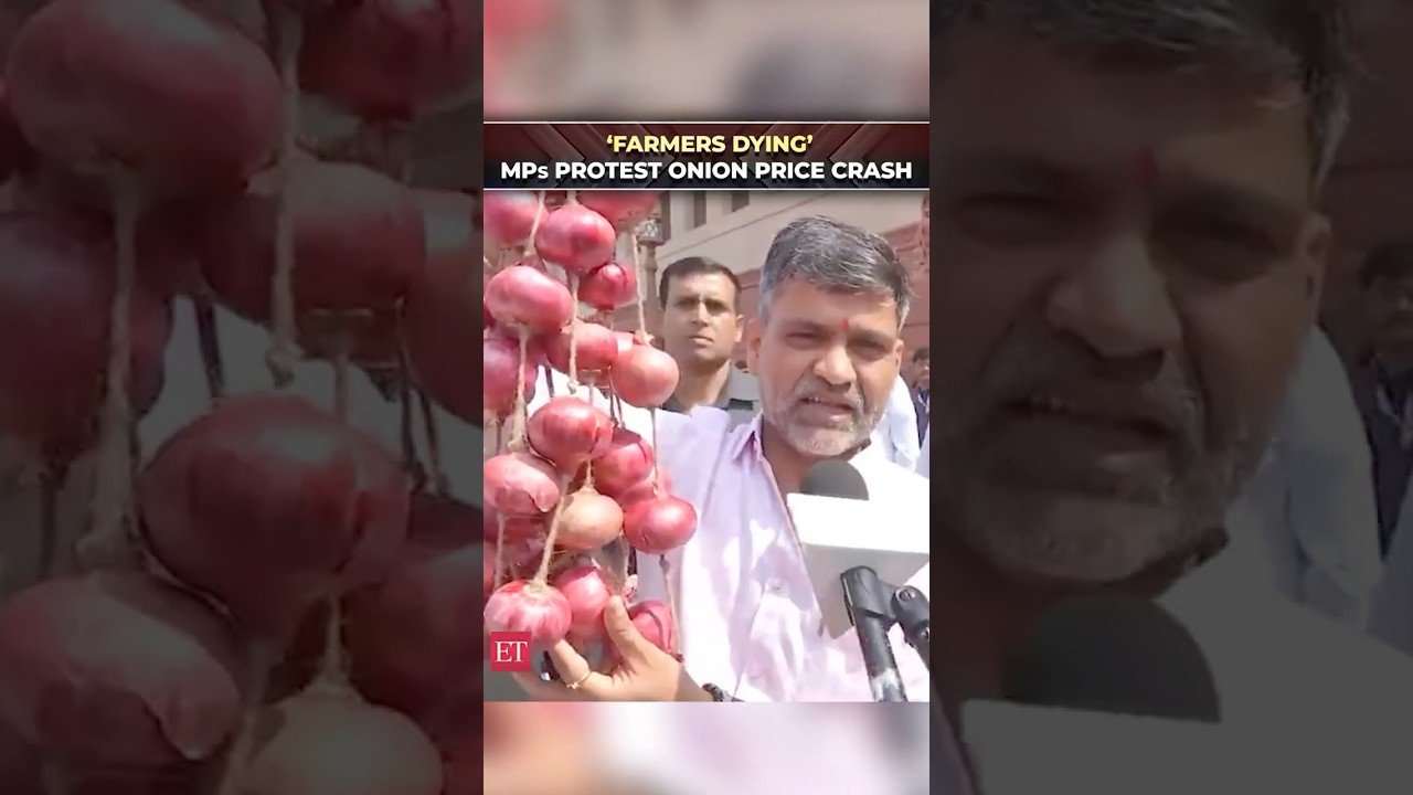 &lsquo;Govt anti-farmer&rsquo;: MPs protest as onion prices hit farmers hard