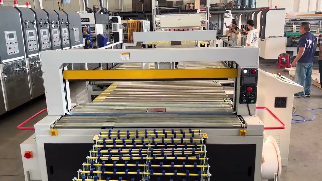 High Speed Flexo Printer Slotter Rotary Die Cutter Stacking PP packaging inline Machine
