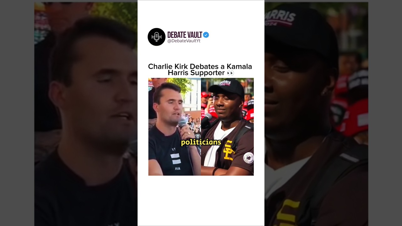 Charlie Kirk Debates a Kamala Harris Supporter