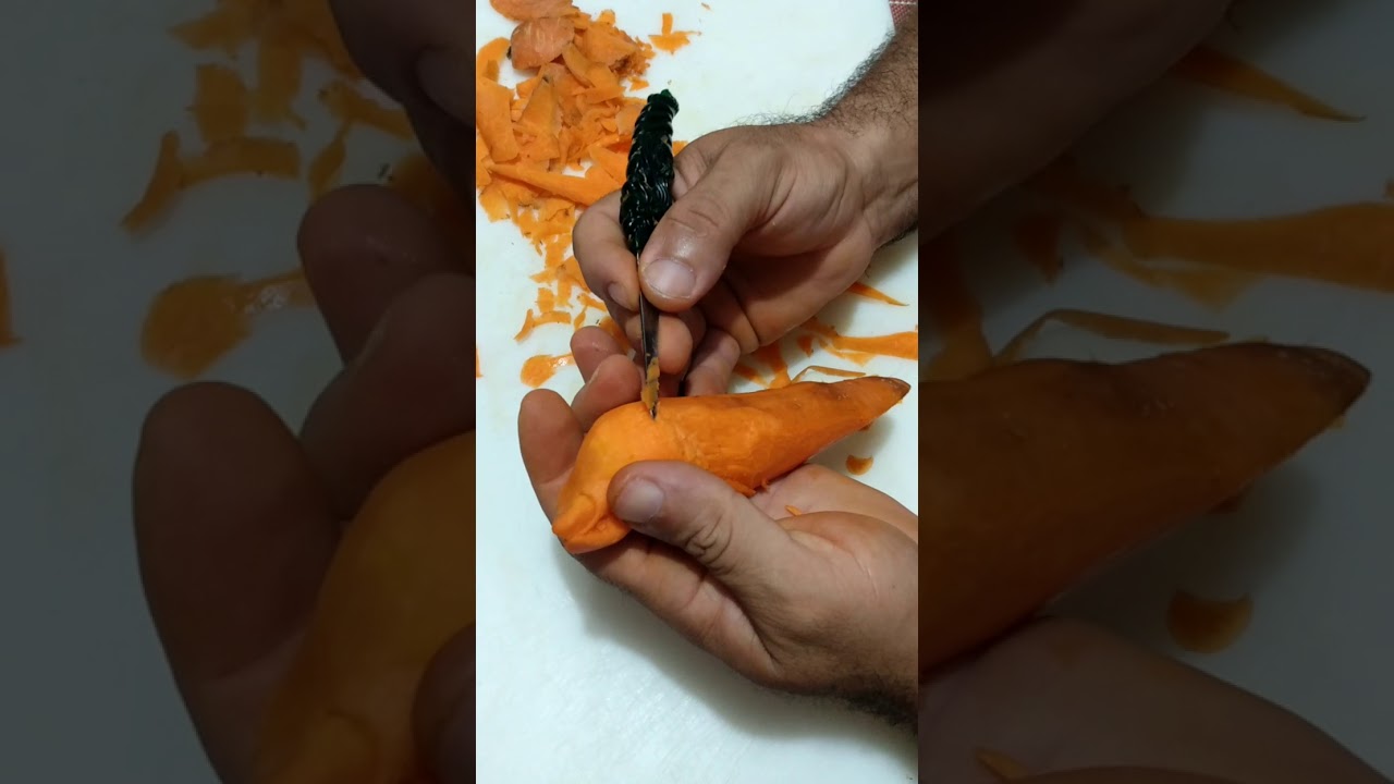 Aprenda a Esculpir um Pássaro na 🥕 Cenoura - Passo a Passo