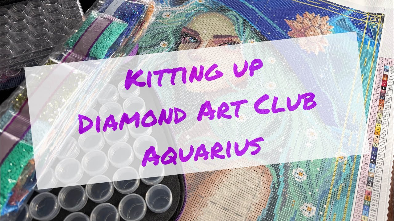 Diamond Art Club Aquarius Kit & Chat 2026 Bingo Card Jewelry Class Progress Update Future Plans