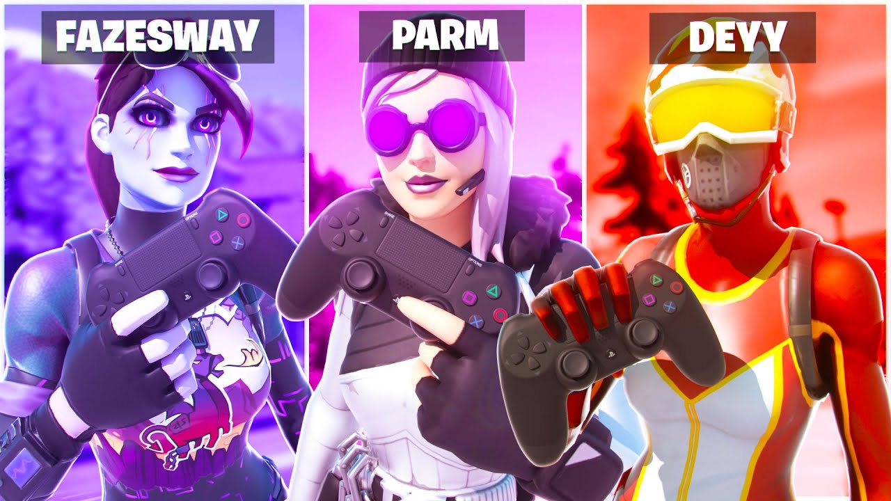 Пробуем ЛУЧШИЕ настройки контроллеров в 8 сезоне… (при участии FaZe Sway, Deyy, Parm)