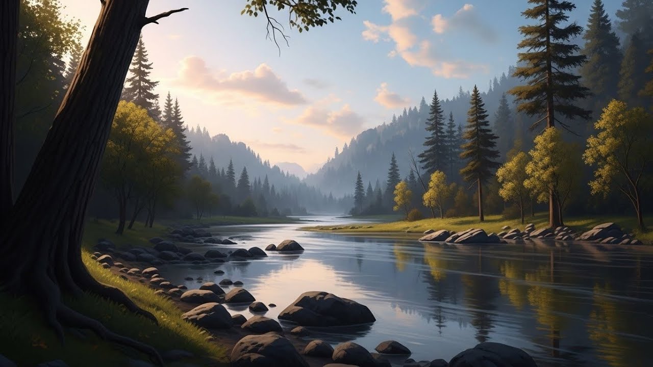 Forest River Ambience 🌿🌊 Soothing Water and Nature Sounds for Deep Sleep #2223
