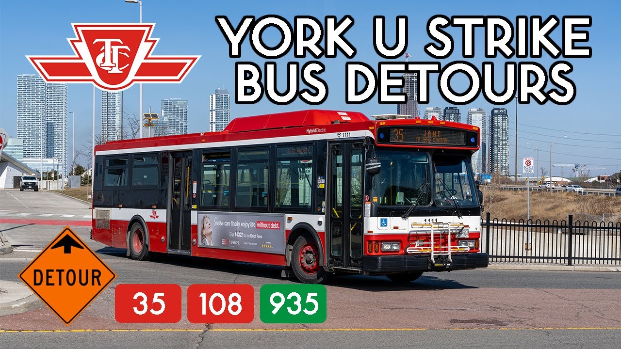 TTC Buses on Detour During York University Strike