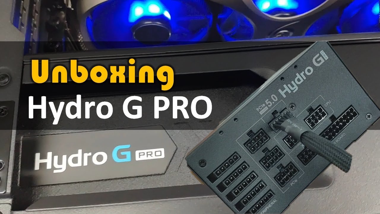 FSP Hydro G PRO ATX3.0 (PCIe5.0) 1000W PSU Unboxing