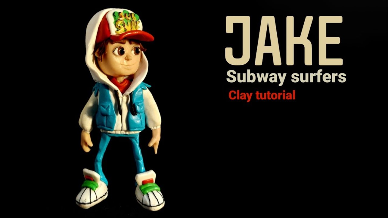 Making Jake from Subway surfers with clay!