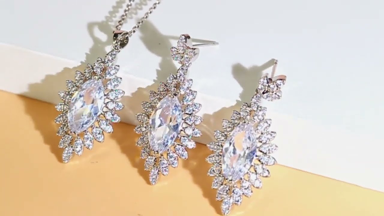luxury crystal zircon jewelry set from eufashionbags.com
