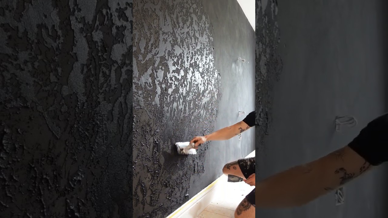 double black 🖤 #bellovenetian #venetianplaster #plasterer #plastering #artist #art #satisfying #diy