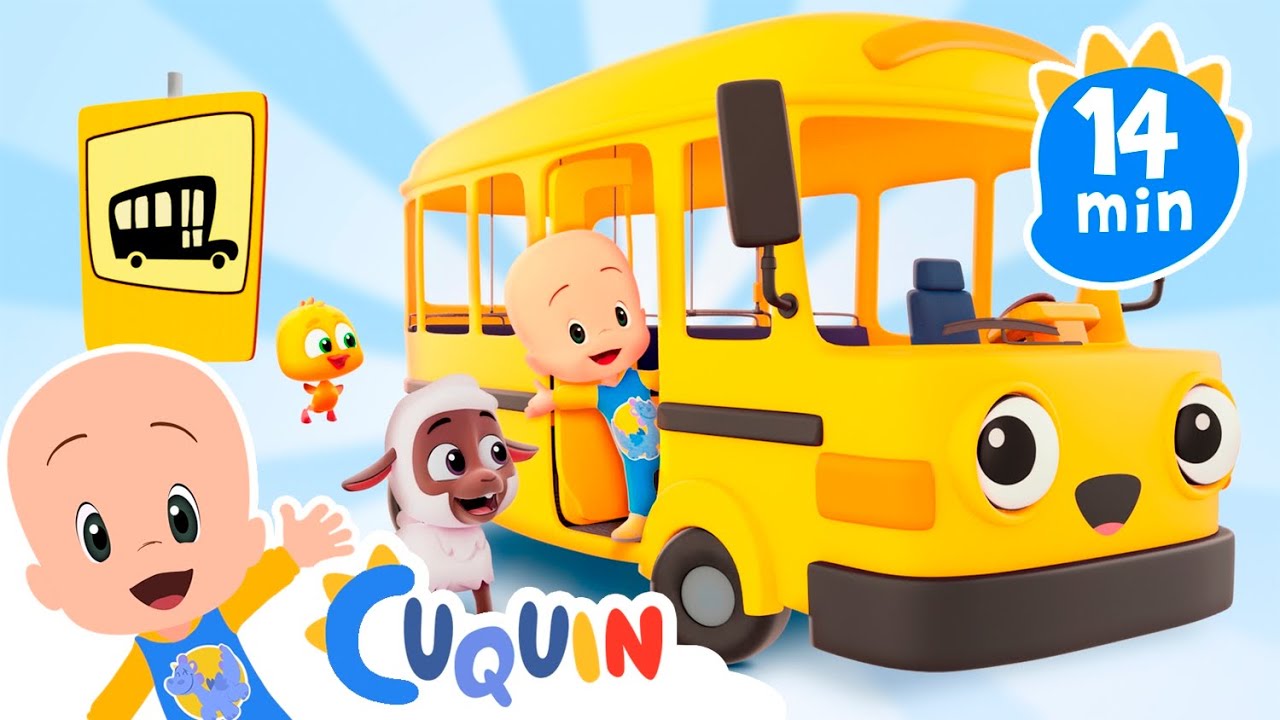 Hungry bus: learn colours and animals with Cuquin | Educational videos