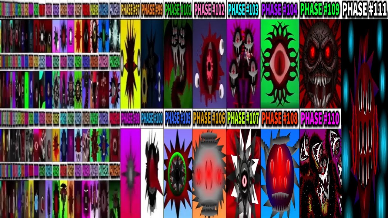 Phase 1-2-3-4 VS Phase 5 VS Phase 6  VS Phase 7 VS Phase 8 VS Phase 9-111 in Incredibox Sprunki!