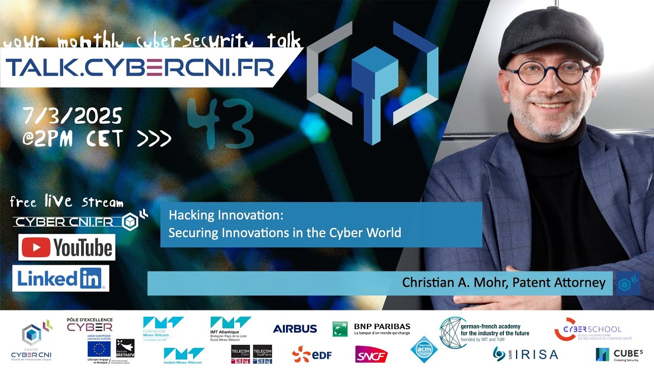 [T43] Hacking Innovation: Securing Innovations in the Cyber World – Christian A. Mohr (TWIP)