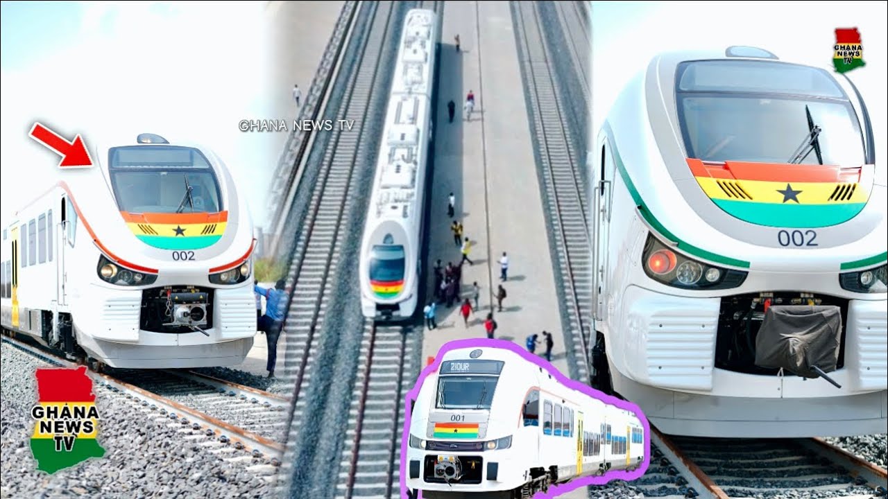 Watch how the 2 Brand new Trains arrived for the official commissioning at Tema Habour