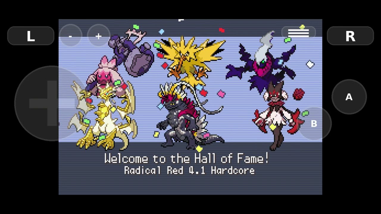 Pokémon Radical Red 4.1 Hardcore rematch Champion