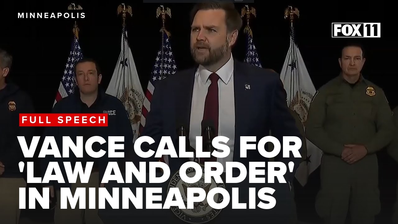 After ICE shooting and protests, Vice President JD Vance calls for 'law and order' in Minneapolis