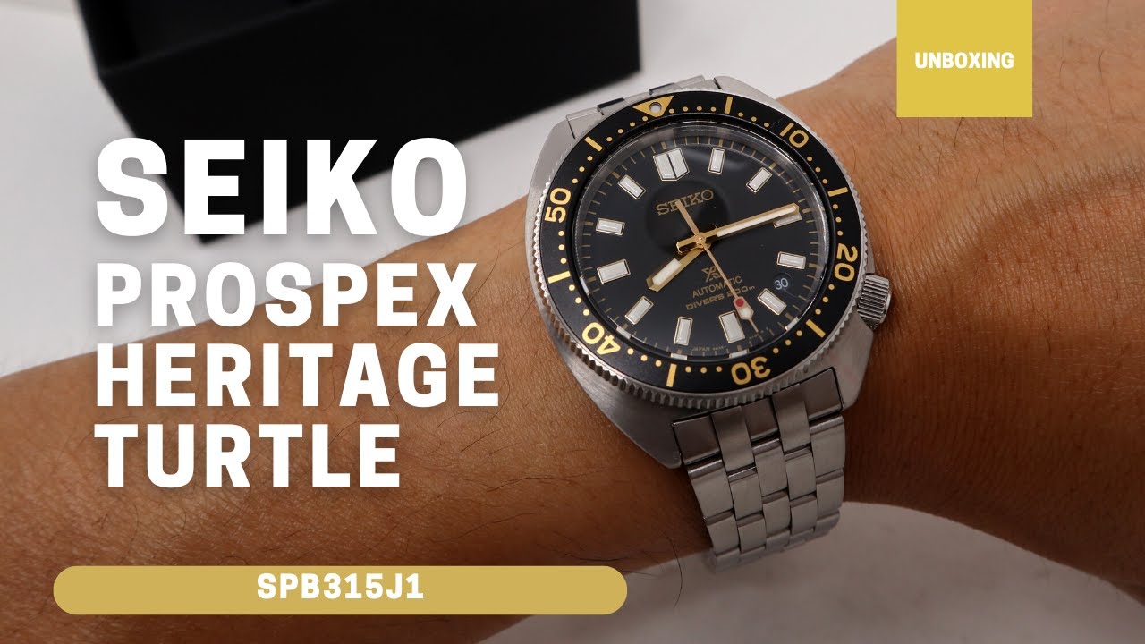 Unboxing Seiko Prospex Heritage Turtle 1968 Re-Interpretation SPB315J1 SPB315