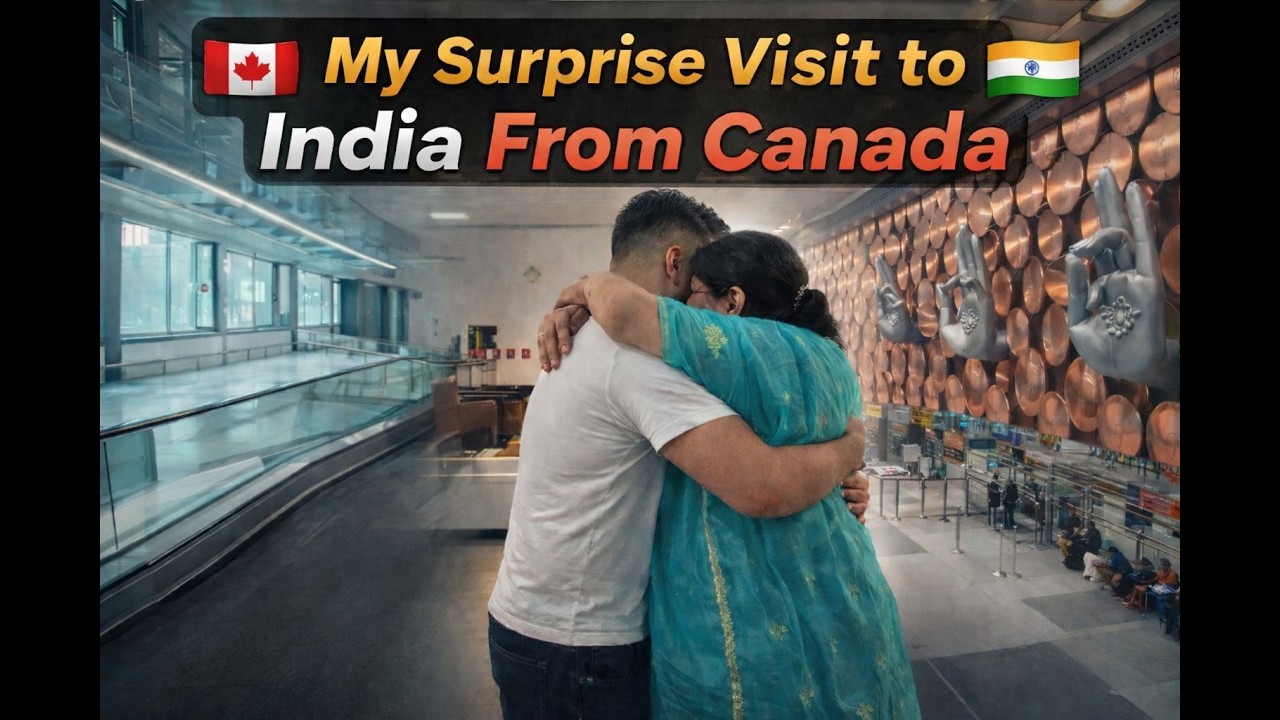 My Surprise Visit to India from Canada | Plane Journey | 8 hour stay in Paris | Vlog 45
