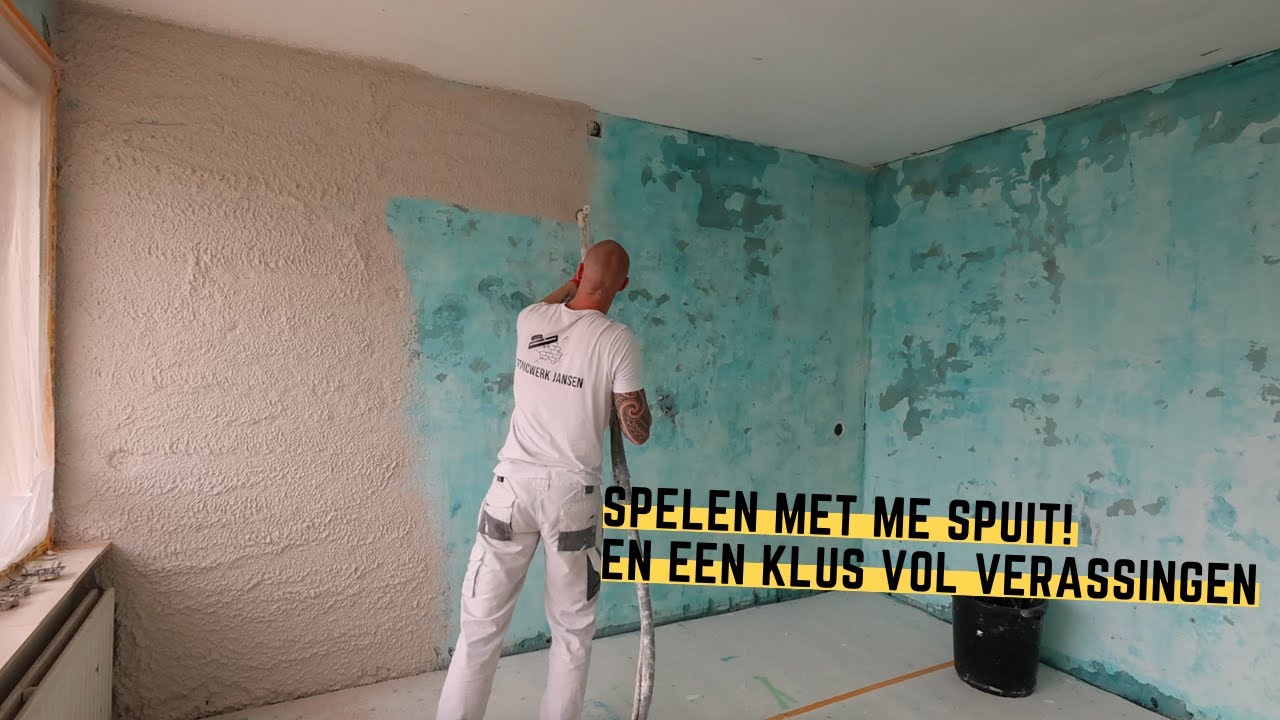 Lekker spuiten met me spuit, en weer een klus vol verrassingen   |  Stucvlog #58