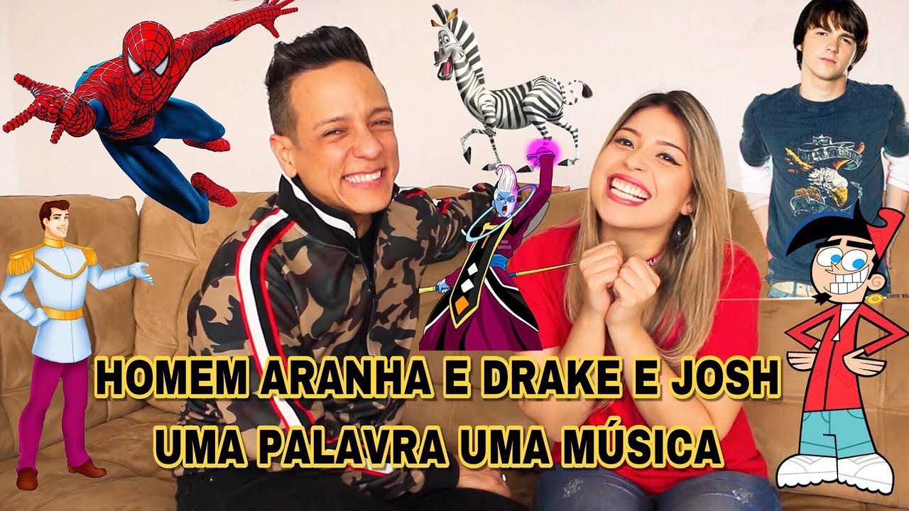 Homem Aranha e Drake E Josh Em Uma Palavra Uma Música (Dublador Felipe Grinnan)