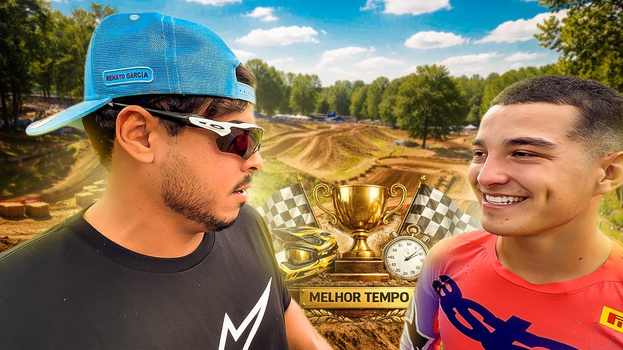 RENATO GARCIA ME DESAFIOU QUEM FAZ O MELHOR TEMPO NA PISTA DE MOTOCROSS😱 | Parte 2