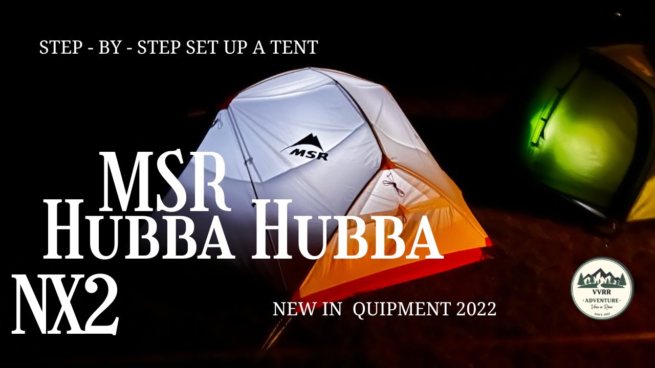 Step - By - Step  Set Up a Tent MSR Hubba Hubba NX 2 new in our Quipment 2022