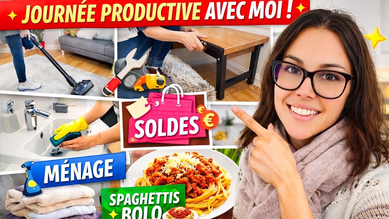 Journée productive à la maison ✨ ménage, rangement et vie réelle !