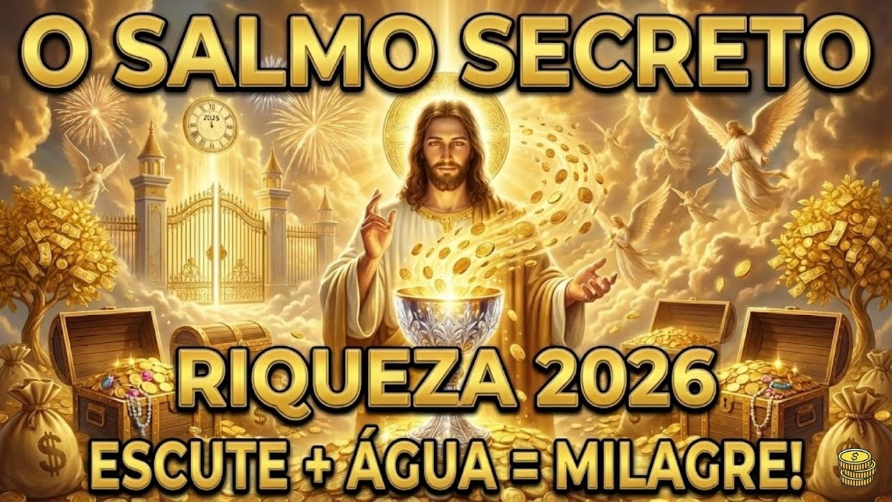 🔥💰 SALMO PROIBIDO DE ANO NOVO: Escute + Água Benta e Prosperidade 2026 IRROMPE em 1 HORA