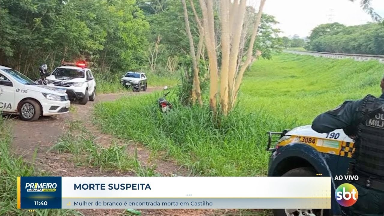 Polícia de Castilho investiga morte suspeita de mulher vestida de branco