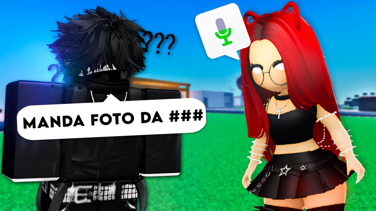 TROLANDO GADOS com MODIFICADOR de VOZ FEMININA no CHAT DE VOZ do ROBLOX